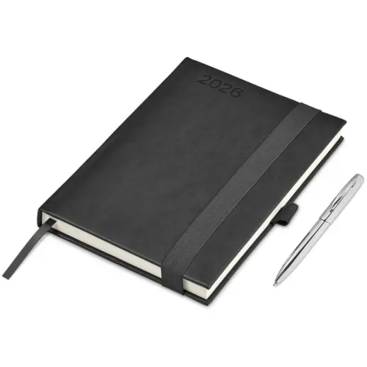 Altitude Advantage A5 2026 Diary & Cypher Pen Set Black